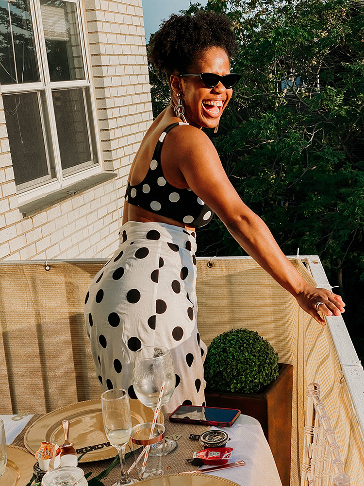 mara hoffman polka dot